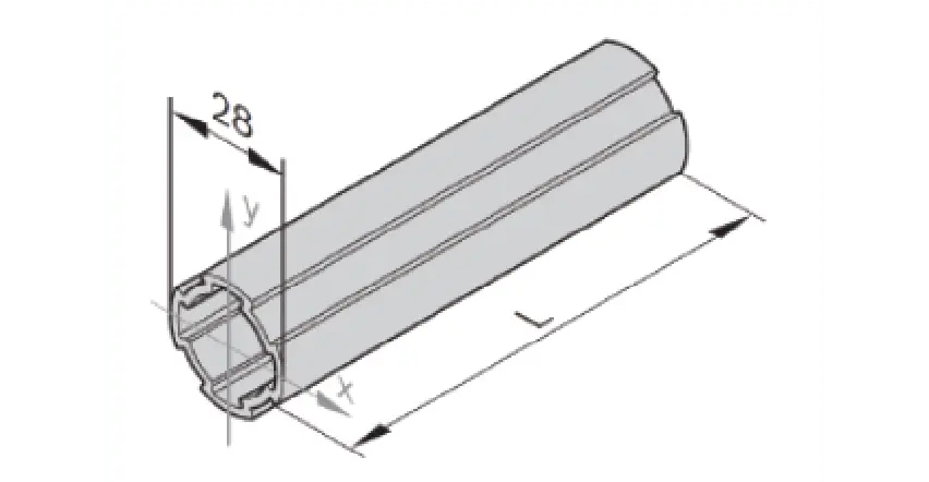 perfil de aluminio estructural 40x40 - Ripipsa