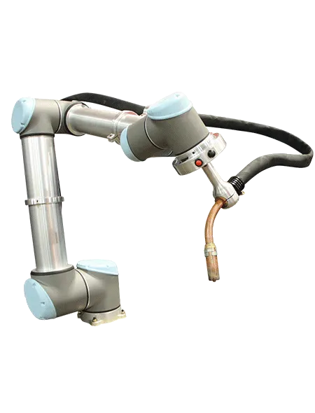 Brazo robótico con punta para soldadura